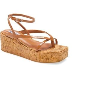 Steve Madden Platform Sandal in Cognac